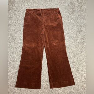 Astr Brown Corduroy Flare Womens Pants Large Country Hippie Hobo Rodeo   Good pr